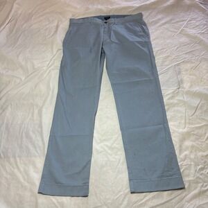 J Crew Pants Mens 33/30 Blueish Gray Flex Slim Fit Chino Slacks Trousers